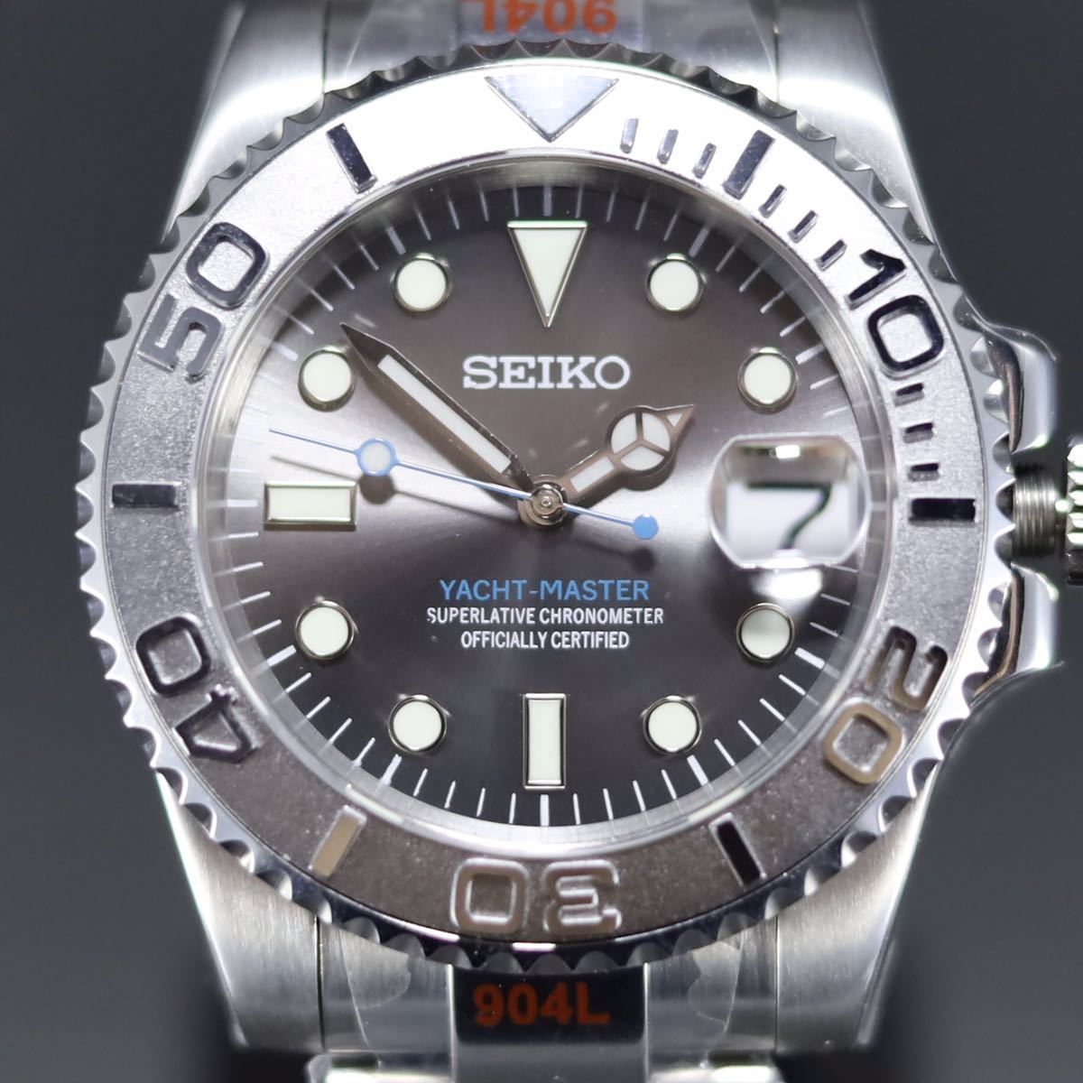 【新作】 1円〜 Seiko mod ダークロジウム風 カスタム nh35 自動巻き(3針（時、分、秒）)｜売買されたオークション情報、yahooの商品情報をアーカイブ公開 - オークファン 3針（時、分、秒）