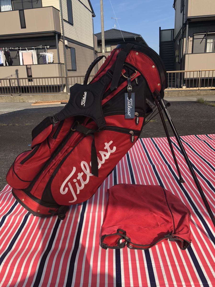 タイトリスト Titleist キャディバッグ 軽量 赤 レッド タイトリスト