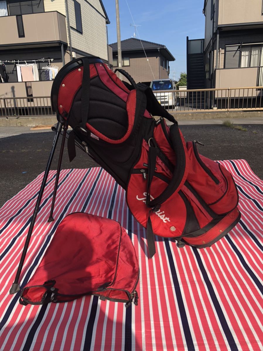 タイトリスト Titleist キャディバッグ 軽量 赤 レッド タイトリスト