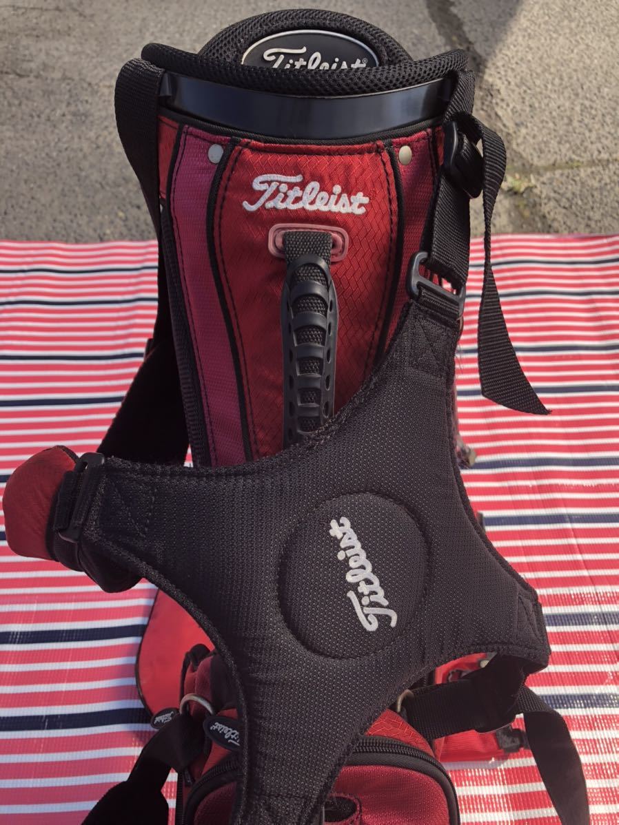 タイトリスト Titleist キャディバッグ 軽量 赤 レッド タイトリスト
