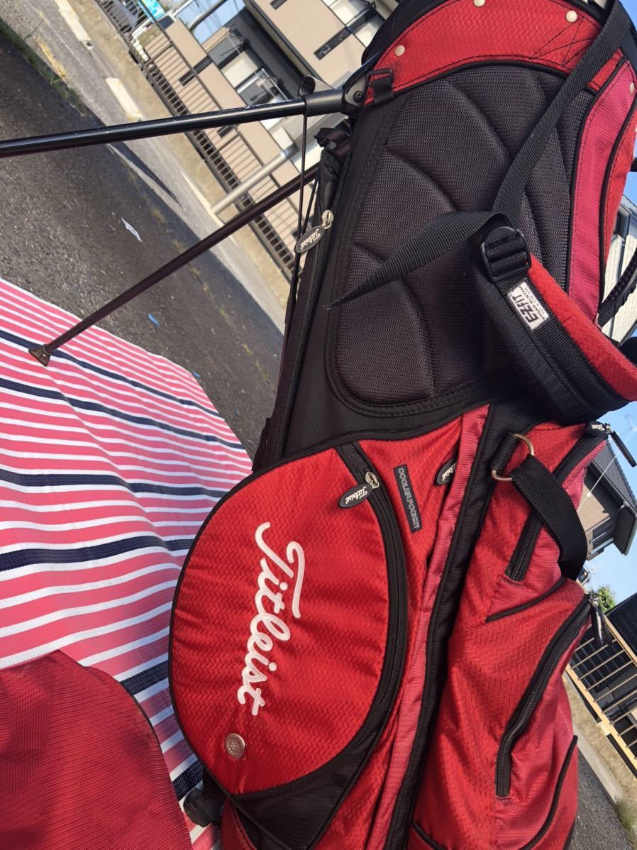 タイトリスト Titleist キャディバッグ 軽量 赤 レッド タイトリスト