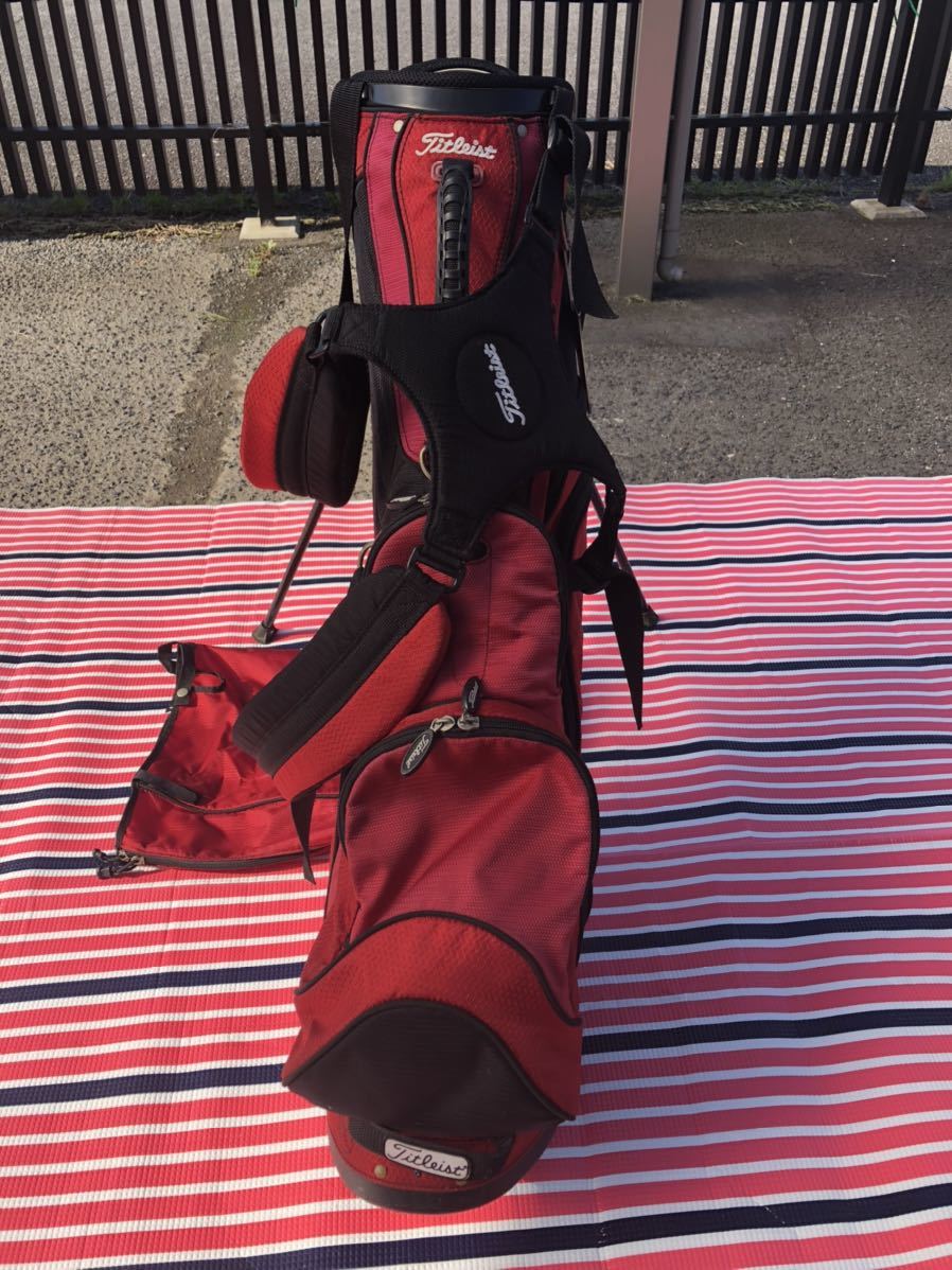 タイトリスト Titleist キャディバッグ 軽量 赤 レッド タイトリスト