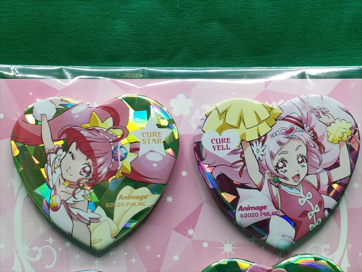 □(非売品) 映画プリキュアミラクルリープ ホログラム缶バッジセット 