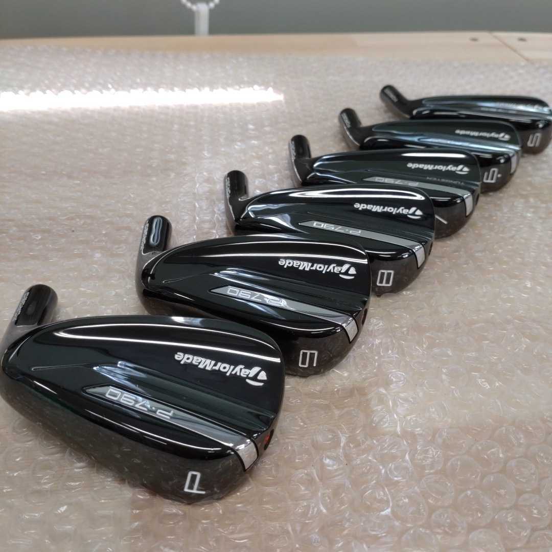 【中古】テーラーメイド　TaylorMade P・790　ブラック　⑤⑥⑦⑧⑨Pw アイアンセット　ヘッドのみ　管理番号ＧＭ36