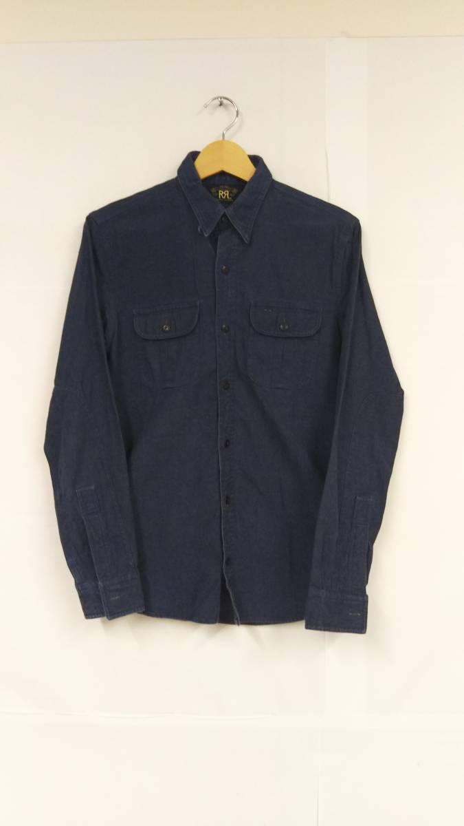 赤字超特価，限定セール RRL ダブルアールエル COTTONCHAMBRAY WORK SHIT シャンブレーワークシャツ 紺色 782507573001 /サイズ:XS(トップス)｜売買されたオークション情報、yahooの商品情報をアーカイブ公開 - オークファン 男性用