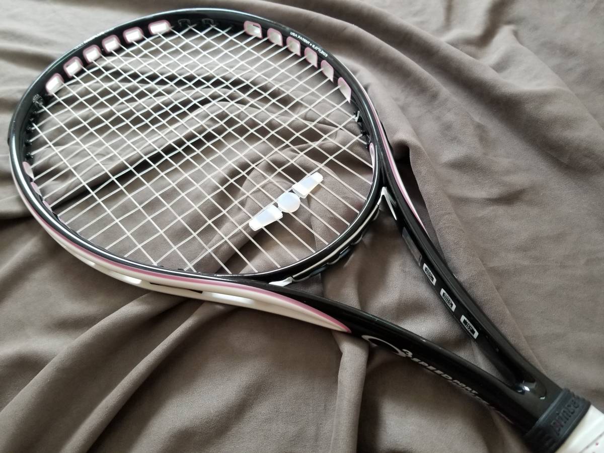 【送料無料／美品／軽量／ケース付】プリンス　Ｏ３スピードポート ホワイト ライト　Ｇ１