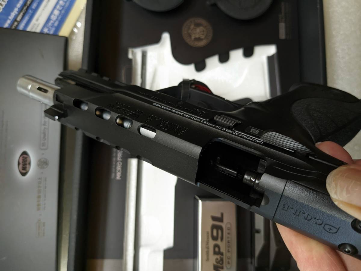 ほぼ未使用 東京マルイ ガスブローバック M&P 9L PC ポーテッド ガス銃 
