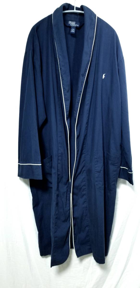 90s POLO ポロ ラルフローレン チェック コットン ガウン コート 