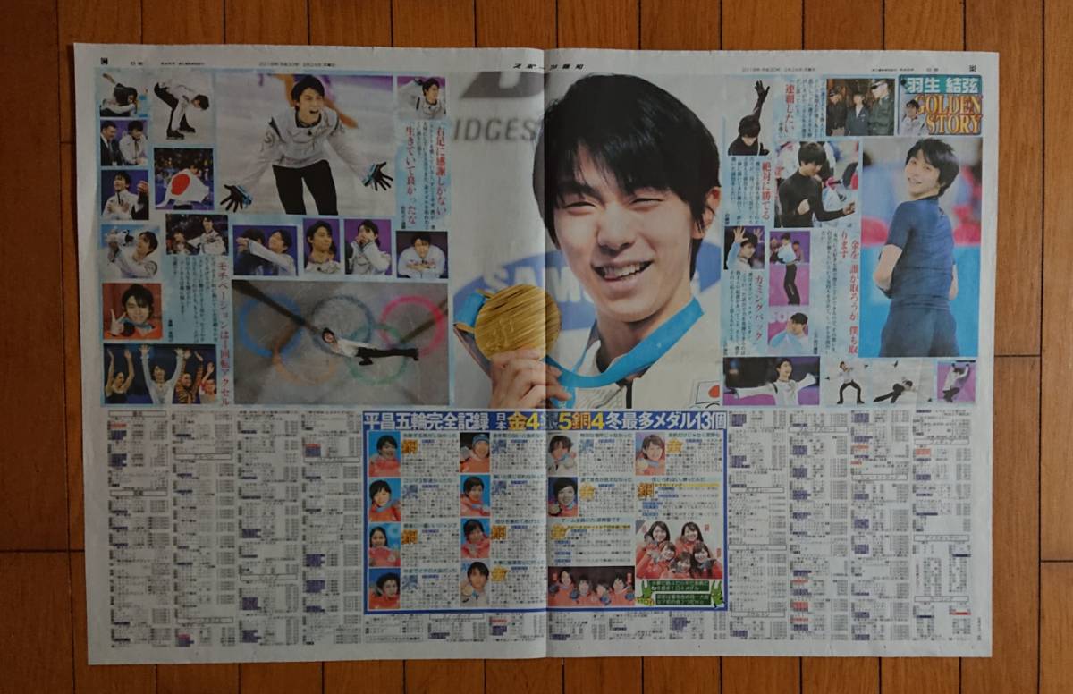 羽生結弦さん□特大写真新聞記事4枚□ 【公式通販】