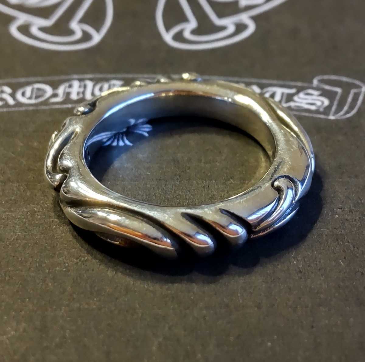 CHROME HEARTS/クロムハーツ スクロールバンドリング /13号 /000 指輪