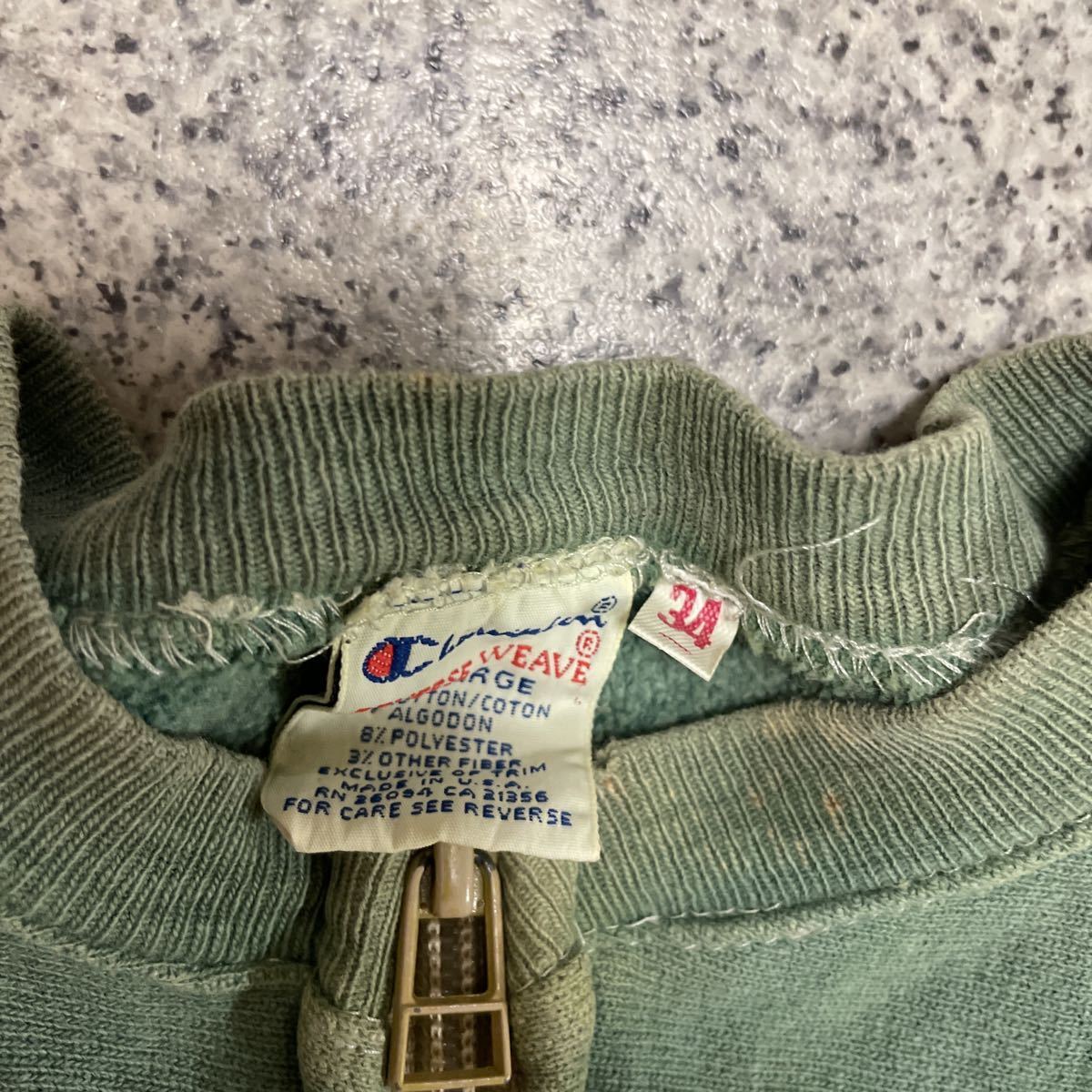 Champion ジップスウェットトレーナー SIZE XXL チャンピオンリバースウィーブ チャンピオン スウェット Champion な - ハーフジップスウェットシャツ