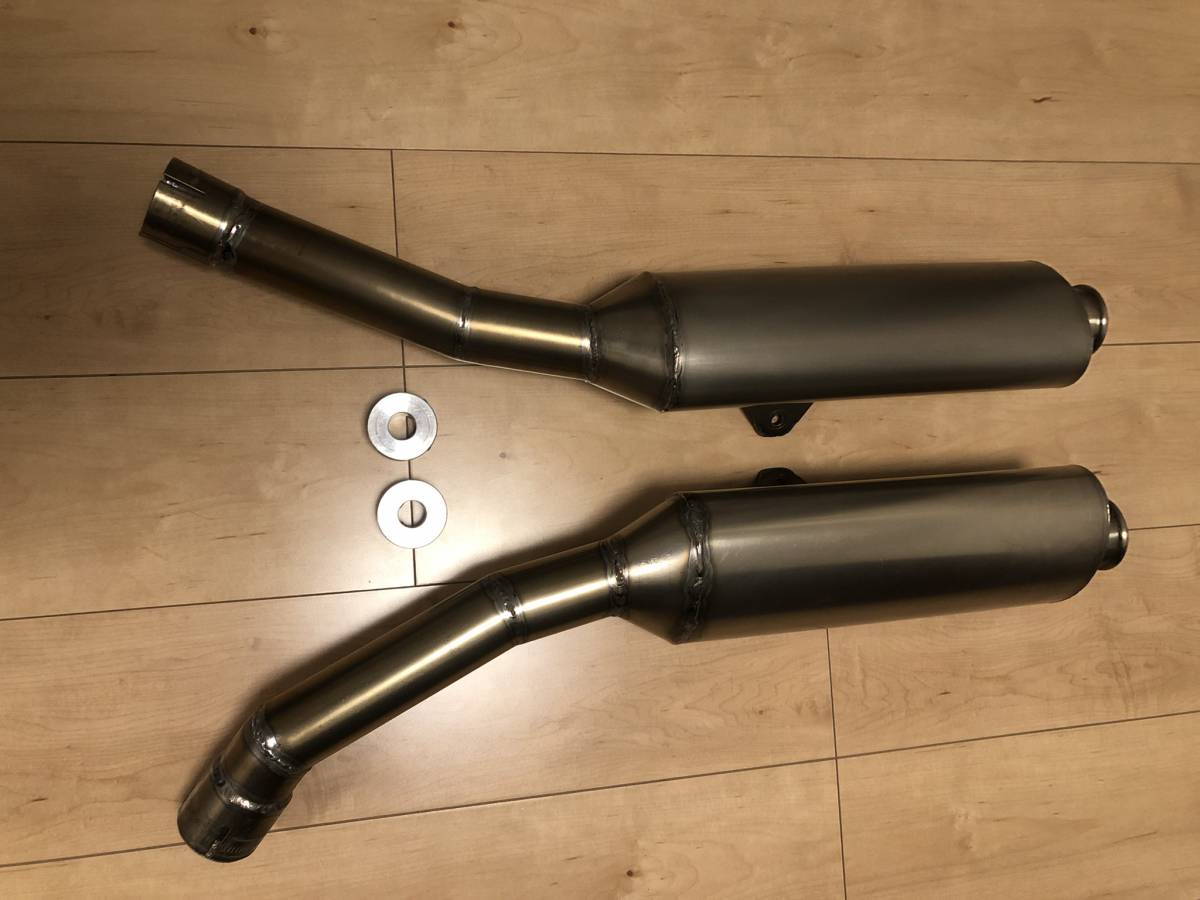 YZF-R1 04〜06 5VY フルチタンマフラー ワンオフ製作品 マフラーバンド 