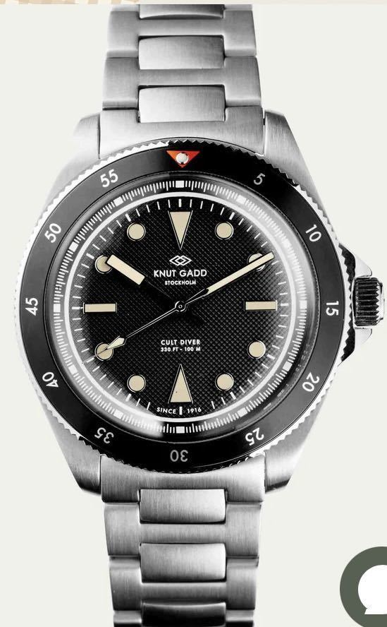 knut gadd クヌートガッド CULT DIVER（クルツダイバー）新品 ダイバー