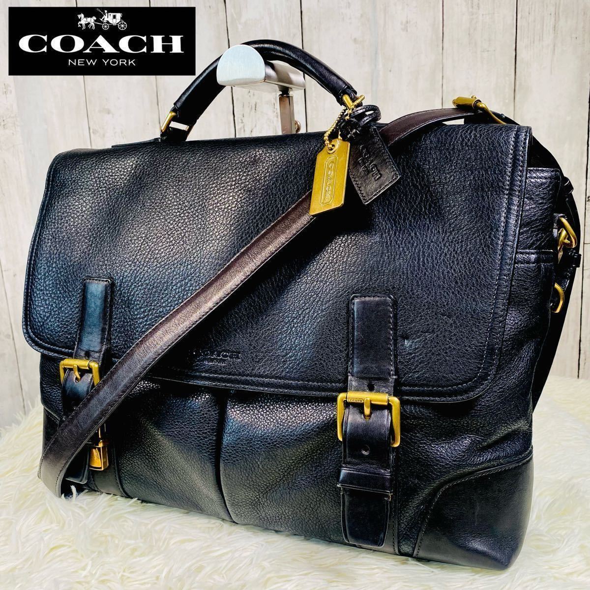 爆買い，本物保証】 1円【高級品】COACH コーチ 大容量 ビジネスバッグ 