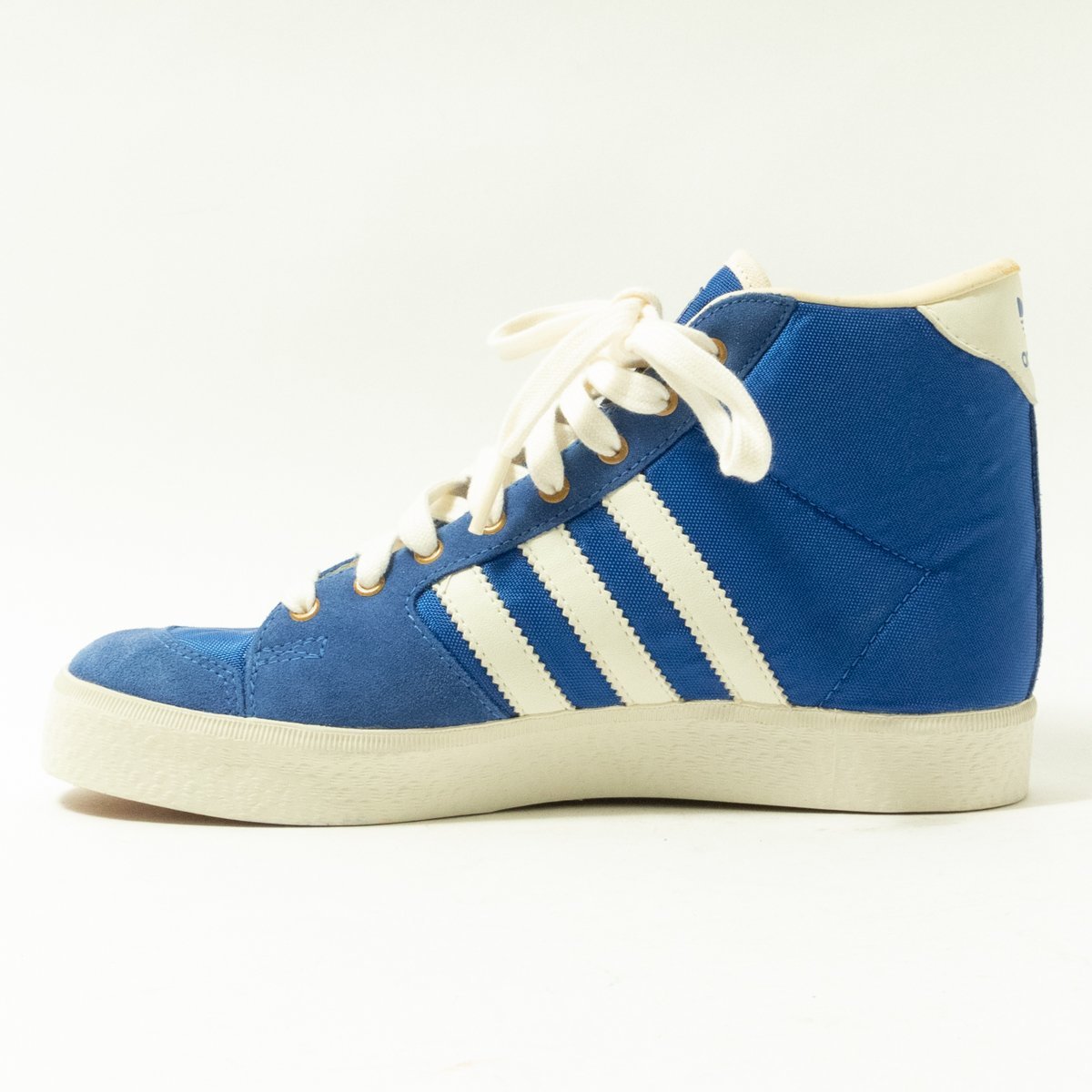 adidas アディダス 547383 ハイカット スニーカー ブルー 青 ホワイト 