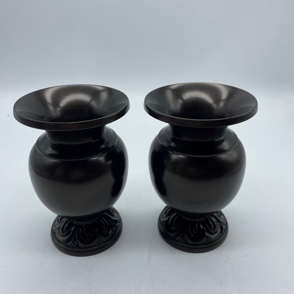 アウトレット品】 仏具セット 天宝形 火舎香炉 華瓶他 上鍋長色