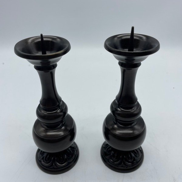 アウトレット品】 仏具セット 天宝形 火舎香炉 華瓶他 上鍋長色
