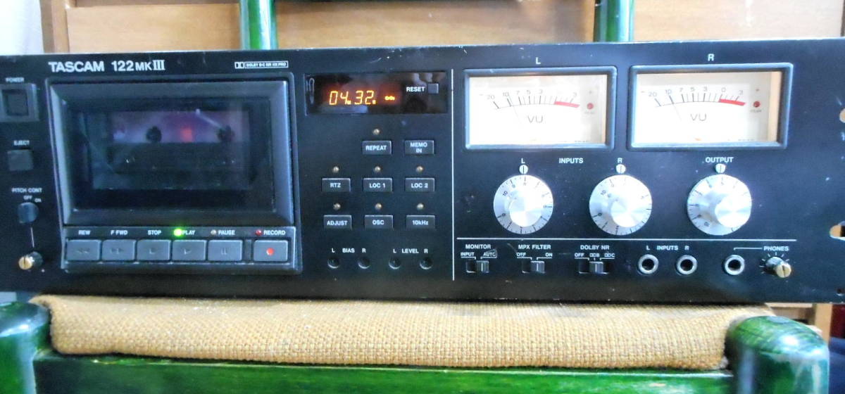 TASCAM 122MKⅢ 3ヘット動作良好 TASCAM カセットデッキ 122MK3 0 mk 3