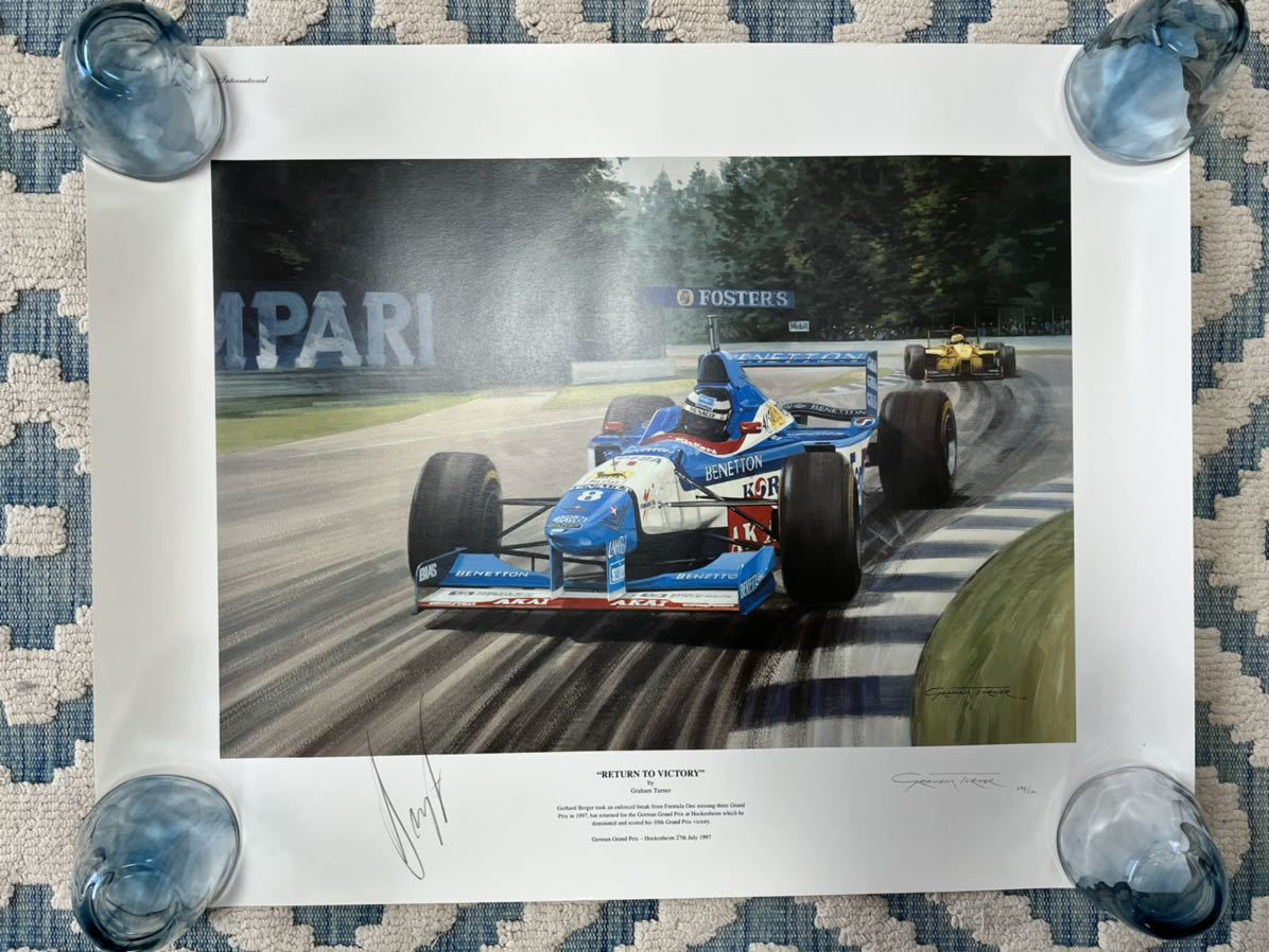 0 F1レーシングドライバーゲルハルト・ベルガー F1 アイルトン・セナ