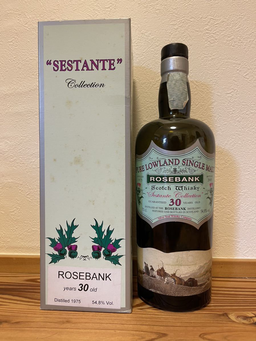 空瓶 シルバーシール ROSEBANK ローズバンク 1975 30年 SESTANTE 