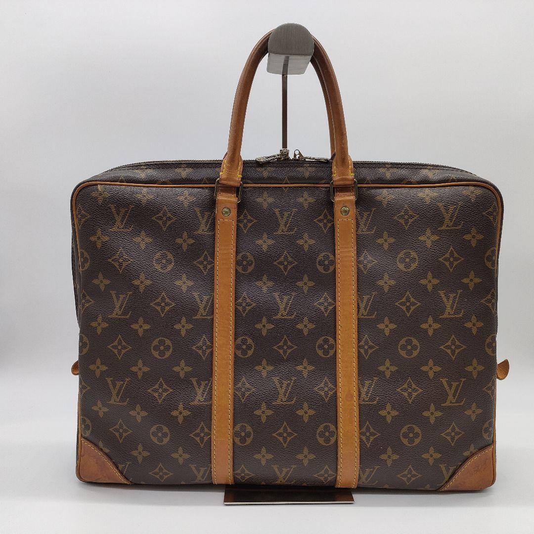【鑑定済】ルイヴィトン LOUIS VUITTON モノグラム ポルトドキュマン ヴォワヤージュ ビジネスバッグ レザー 革 ヌメ革 PVC メンズ 公式サイト VUITTON LOUIS すべてのバッグ ウィメンズ ルイ・ヴィトン新作軽やかで上品な新素材｢ルイ・ヴィトン