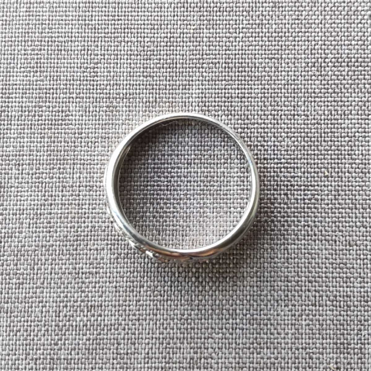 Pt900 刻印 リング プラチナ 白金 指輪 シンプル デザイン レトロ
