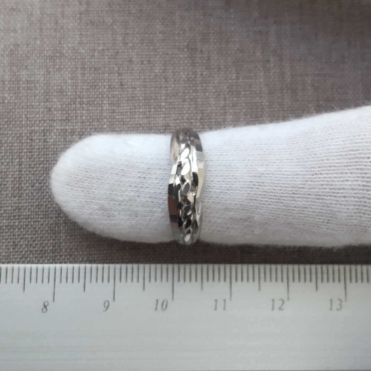 Pt900 刻印 リング プラチナ 白金 指輪 シンプル デザイン レトロ