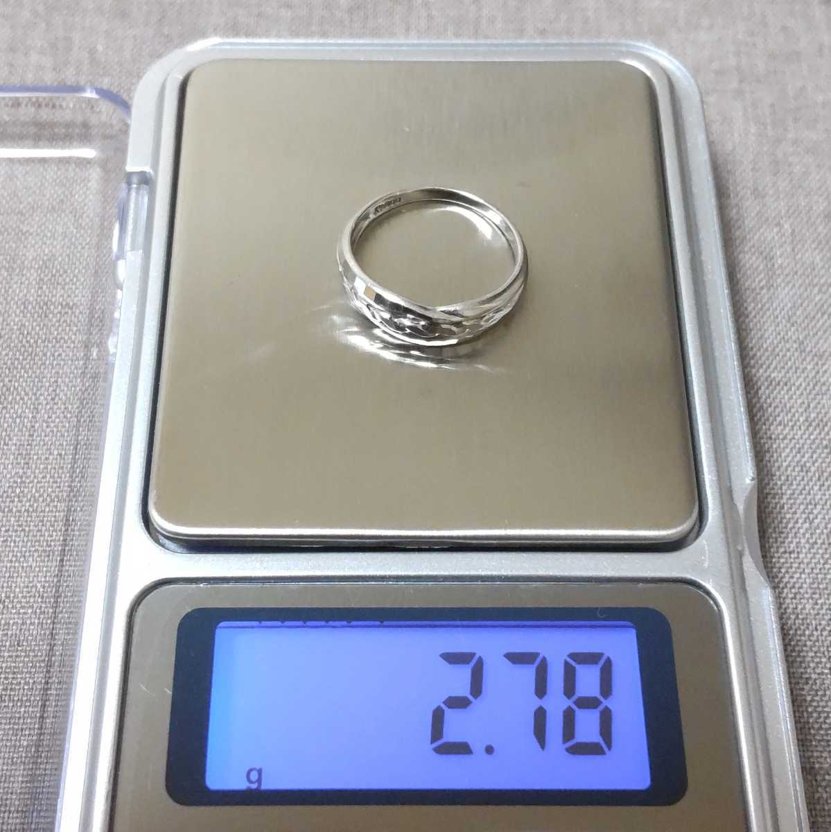 Pt900 刻印 リング プラチナ 白金 指輪 シンプル デザイン レトロ