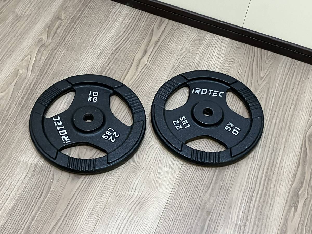 ○IROTEC アイロテック ラバープレート 10kg 2枚 ラバー プレート 10kg