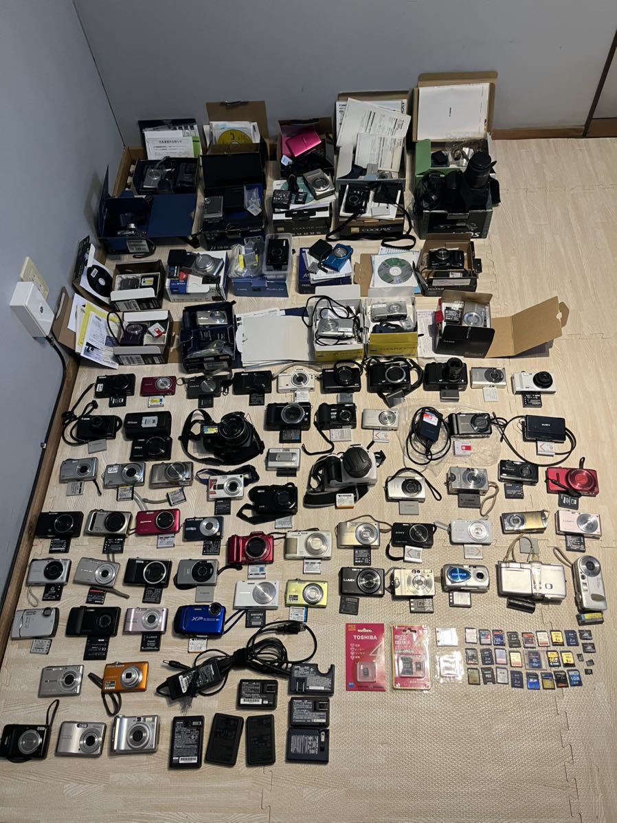 ★1スタ売り切り　送込 デジカメ 大量 まとめ セット 検/Canon SONY Nikon Panasonic OLYMPUS FUJIFILM PENTAX MINOLTA CASIO 輸出 転売 Nikon カメラ 大量 P500 0 機種別画像掲示板