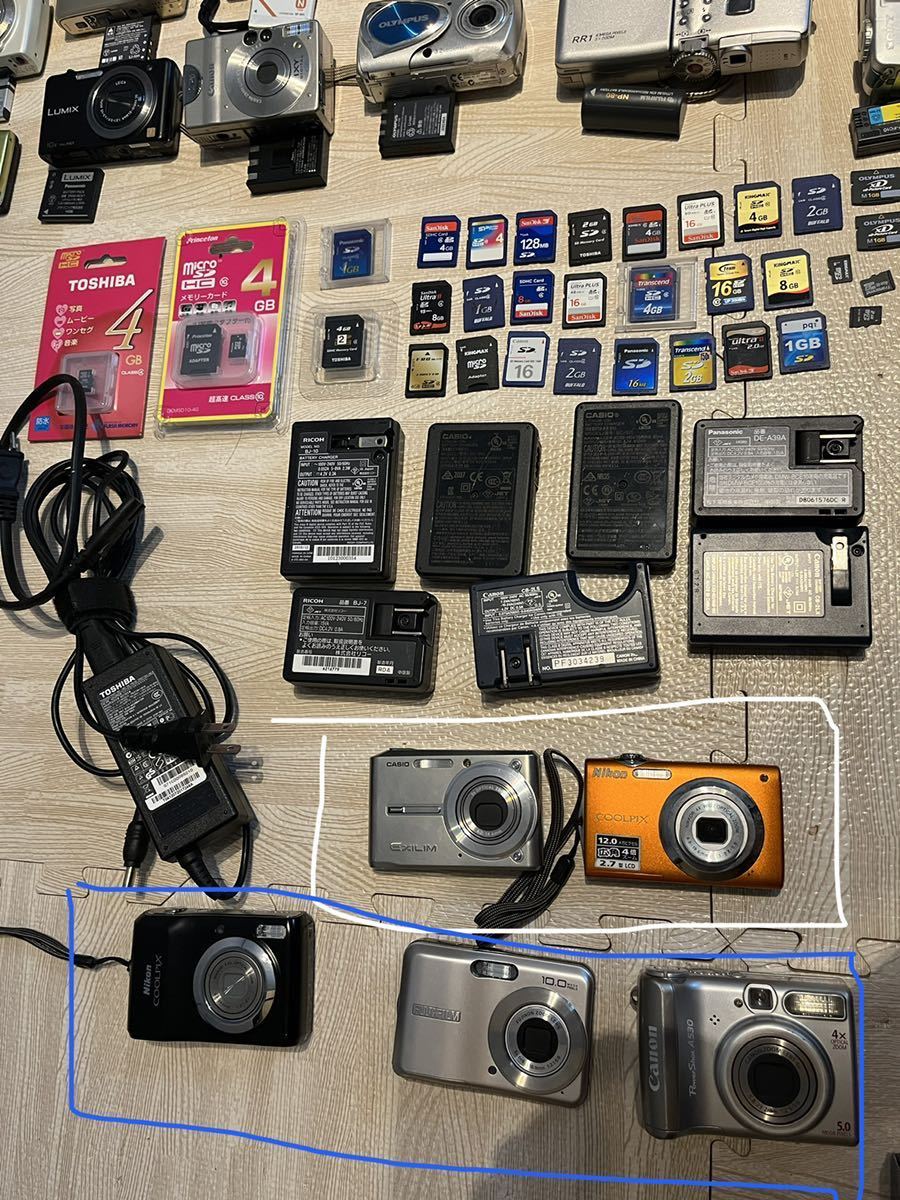 ★1スタ売り切り　送込 デジカメ 大量 まとめ セット 検/Canon SONY Nikon Panasonic OLYMPUS FUJIFILM PENTAX MINOLTA CASIO 輸出 転売 Nikon カメラ 大量 P500 0 機種別画像掲示板