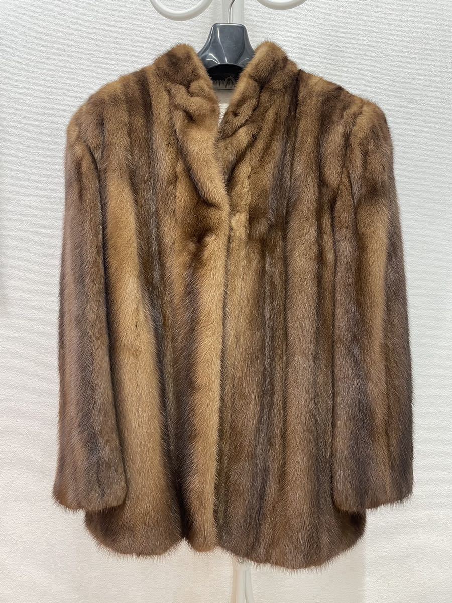 ★ JEAN DORSAY毛皮コート ブラウン 