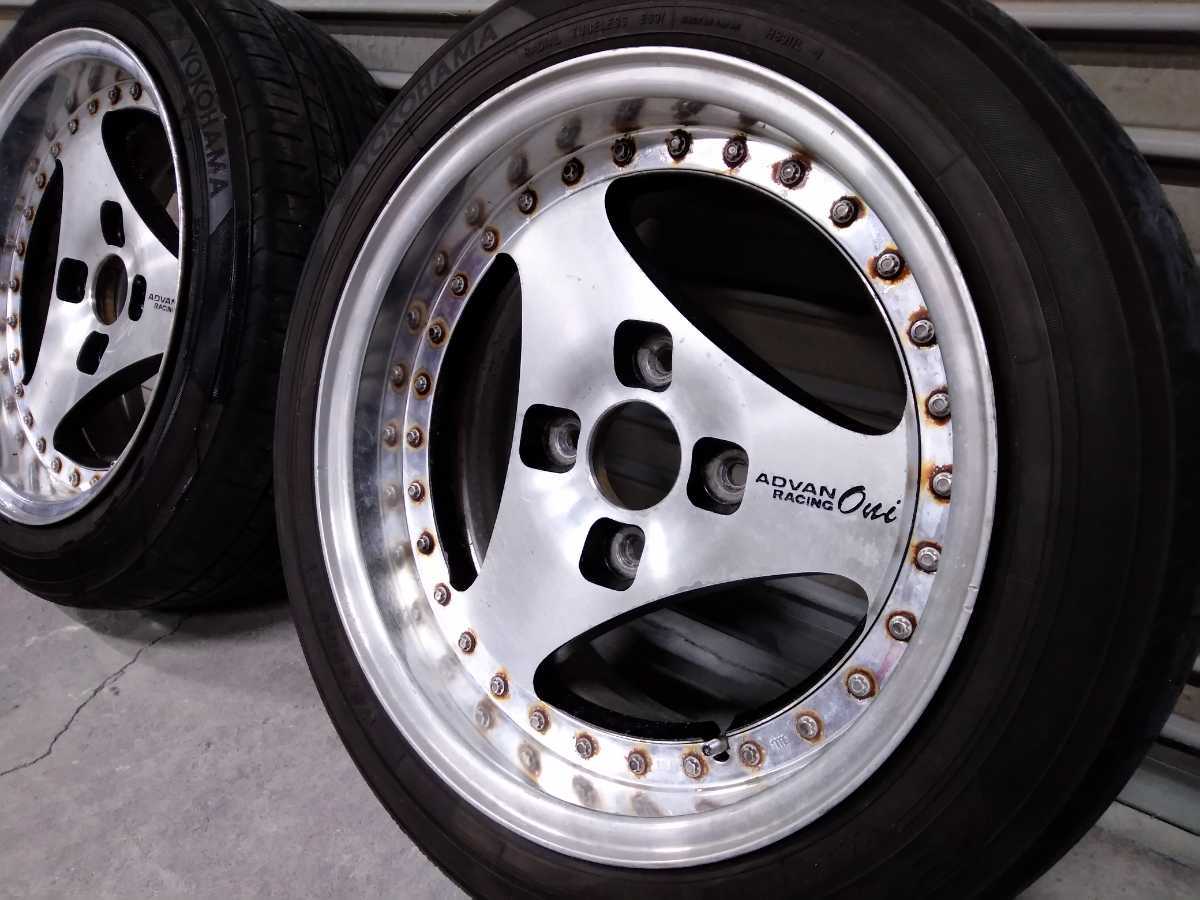 アドバンオニ 15×7J 114.3 4穴 AE86 シルビア180SX 旧車などに 