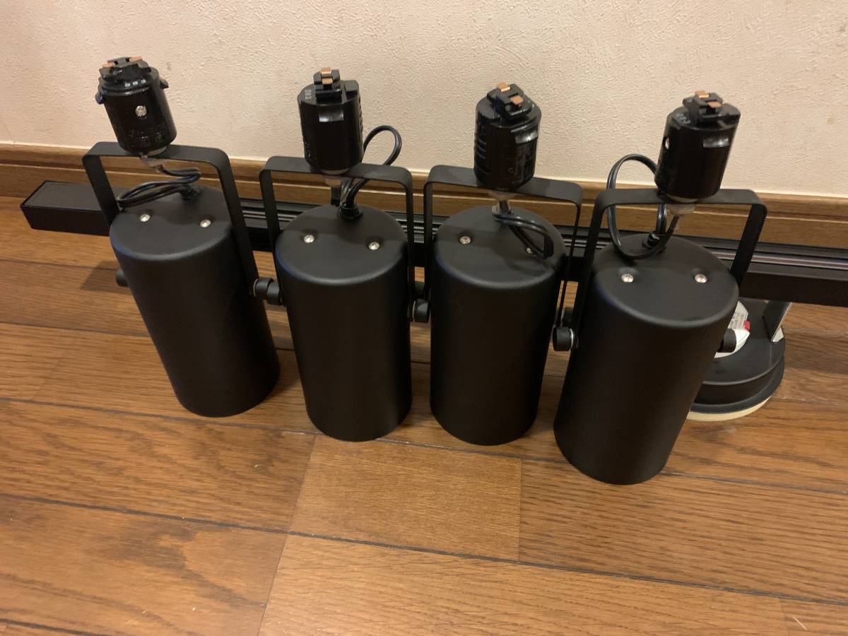 MUJI 無印良品 LED ライティングダクト スポットライト（大） 4灯 MJ