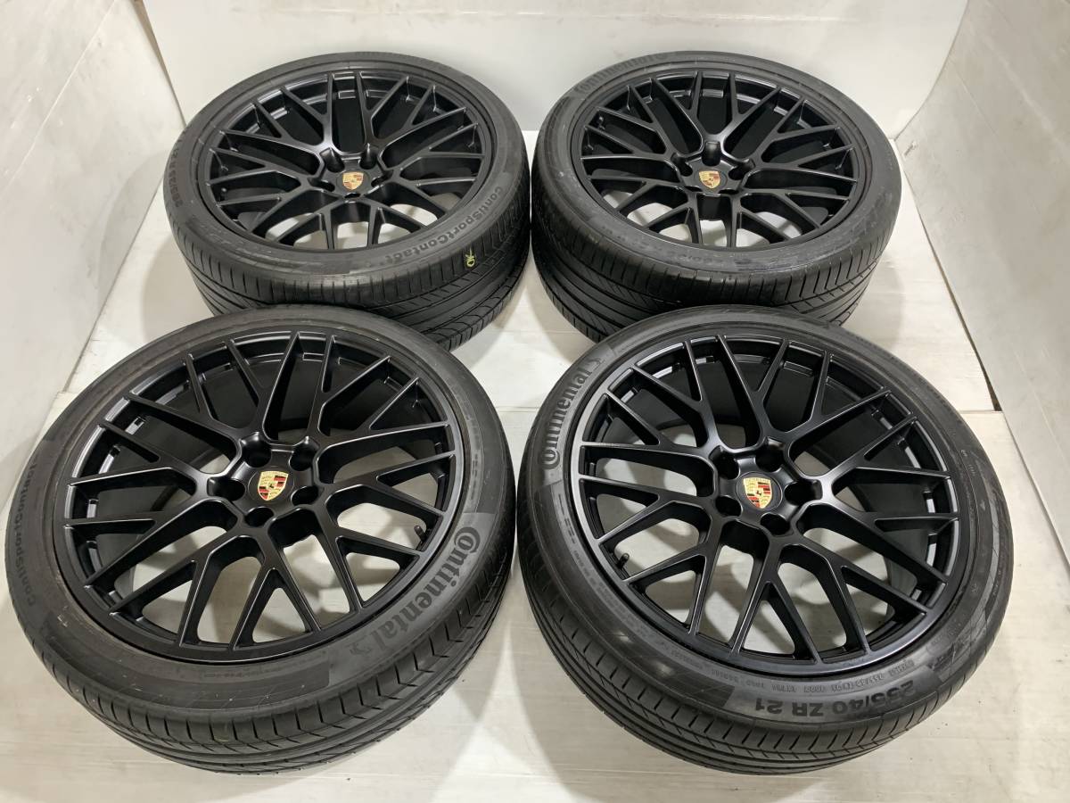 ★ポルシェ★マカン ★ RS Spider 純正オプション 95B 21インチ4本セット Porsche Macan Turbo CONTINENTAL 2020年製