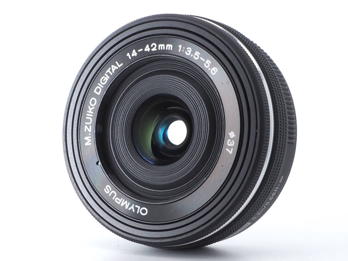□ジャンク□ OLYMPUS M.ZUIKO DIGITAL ED 14-42mm EZ ブラック パン