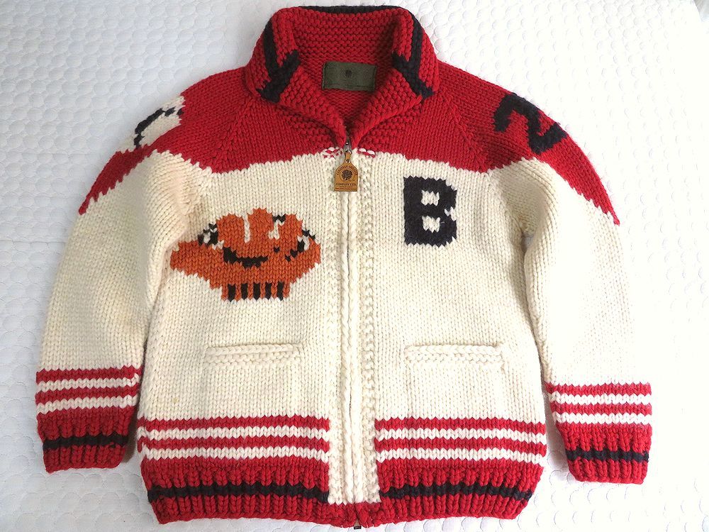 CANADIAN SWEATER カナディアン セーター カナダ製 カウチン 野球 
