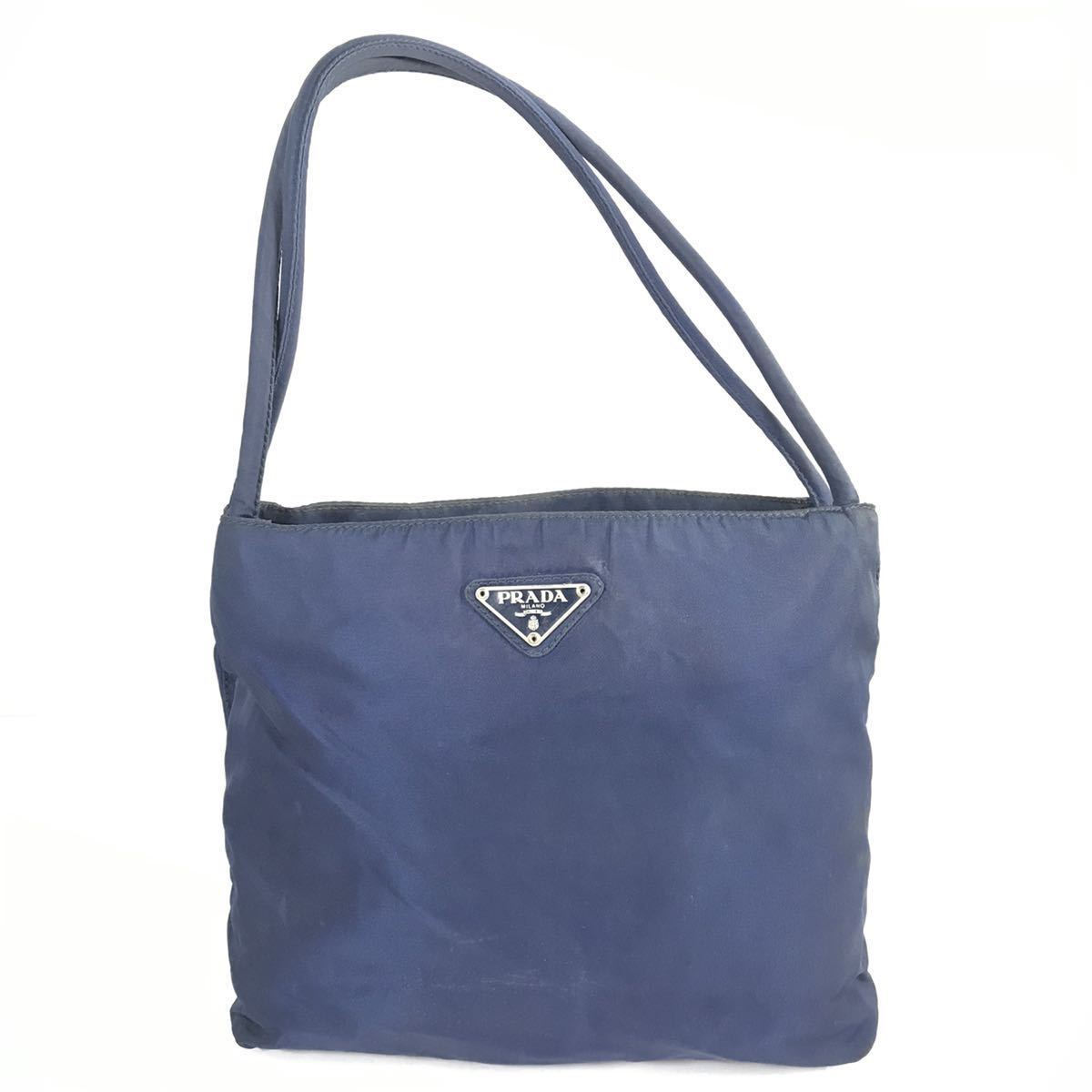 プラダ】本物 PRADA トートバッグ 三角ロゴプレート ショルダーバッグ 