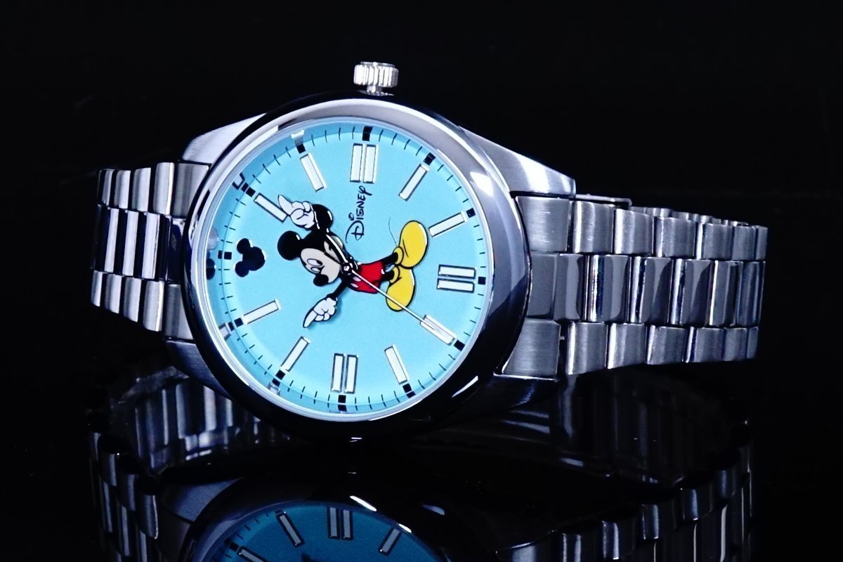 【激レア】aiko愛用Disney限定ミッキー・ロレックス（バットマンカラー） 1円×2本aiko愛用Disney限定/MICKEYミッキーマウス別注コラボ時計