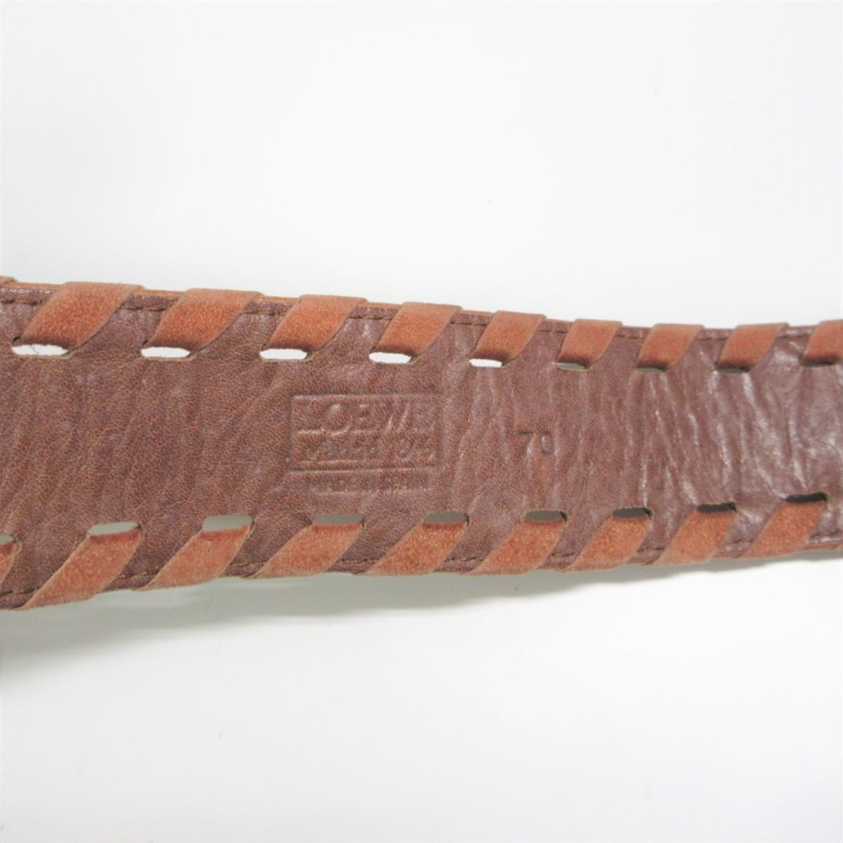 LOEWE ロエベ ベルト ブラウン アナグラム レザー vintage