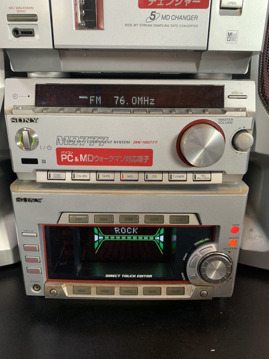 Y-153【SONY CD/MDシステムコンポ DHC-MD777＊HMC-777/STR-MD777/SS