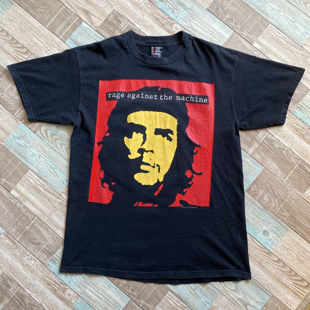 【定番人気，品質保証】 90s ビンテージ RAGE AGAINST THE MACHINE プロモ Tシャツ チェゲバラ 黒 XL 佐野玲於 nirvana natural born killers nine inch nails(Tシャツ)｜売買されたオークション情報、yahooの商品情報をアーカイブ公開 - オー Tシャツ