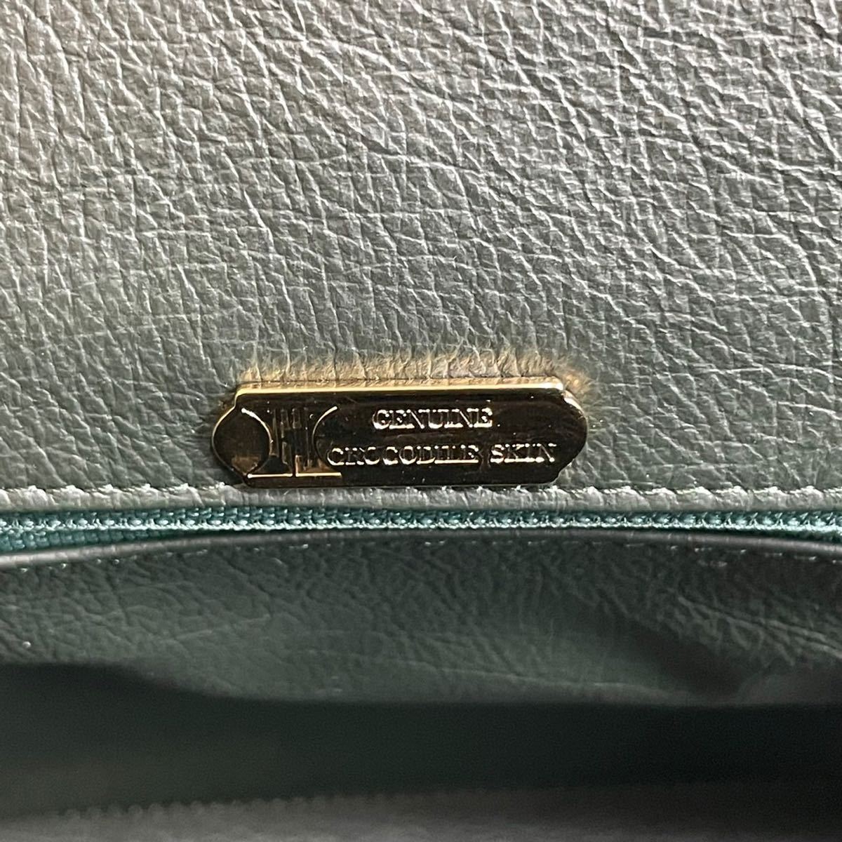 ★センター取り★ 1スタ 1円スタート 高級 クロコダイル genuine crocodile ワニ革 極希少 カイマン 腹革 トートバッグ 極美品