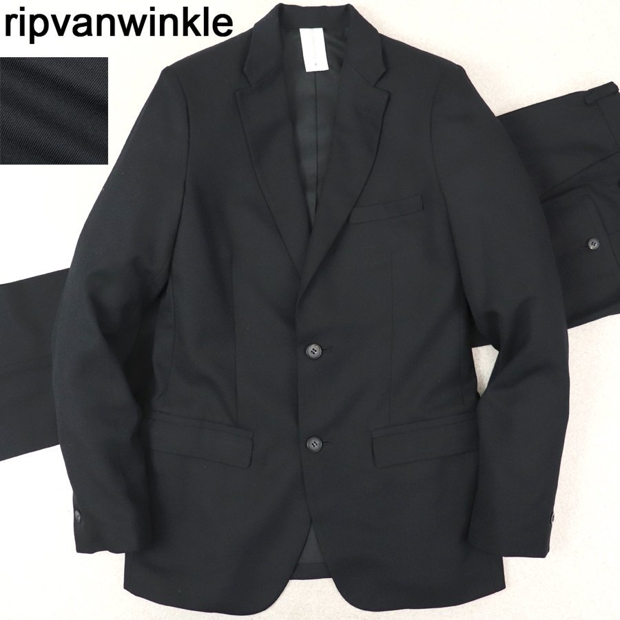 【本物保証，100%新品】 相場価格￥90 000- rip van winkle リップヴァンウインクル 秋冬 2つボタン シングルスーツ セットアップ ブラック 黒 3 JP:L(リップヴァンウインクル)｜売買されたオークション情報、yahooの商品情 リップヴァンウインクル