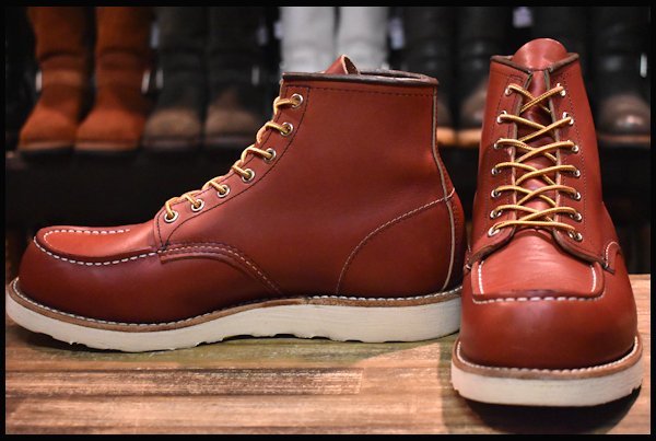 【9.5E 美品 犬タグ復刻 20年】レッドウィング 8875 アイリッシュセッター 赤茶 オロラセット モックトゥ ブーツ redwing HOPESMORE 0 レッドウィング アイリッシュセッター 箱付 良品 レッド