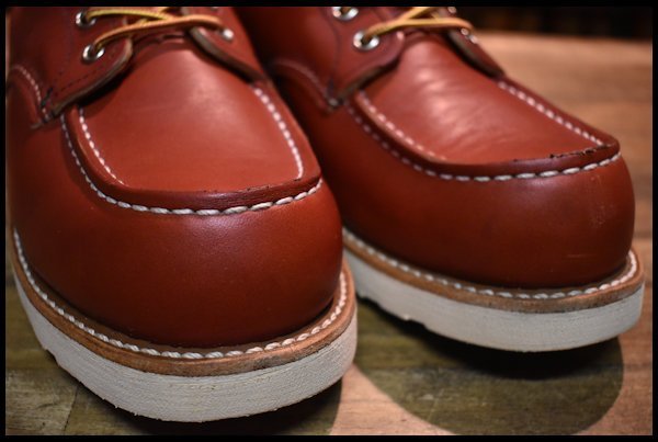 【9.5E 美品 犬タグ復刻 20年】レッドウィング 8875 アイリッシュセッター 赤茶 オロラセット モックトゥ ブーツ redwing HOPESMORE 0 レッドウィング アイリッシュセッター 箱付 良品 レッド