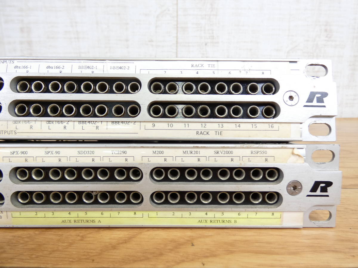 バンタムパッチ盤のみ 2台セット バンタムパッチベイ/コネクタパネル