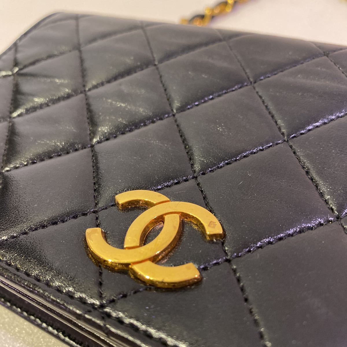 現状品】CHANEL シャネル ミニマトラッセ プッシュロック チェーン 
