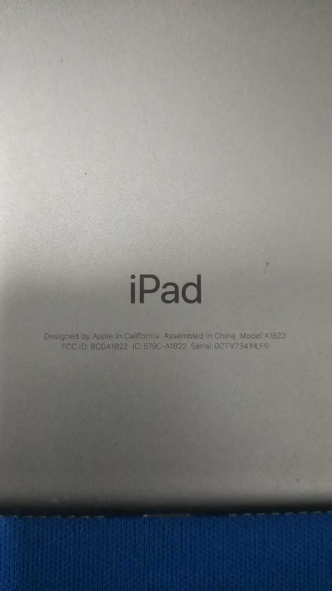 JS430 iPad 第5世代 A1822 apple タブレット アップル 動作未確認 現状