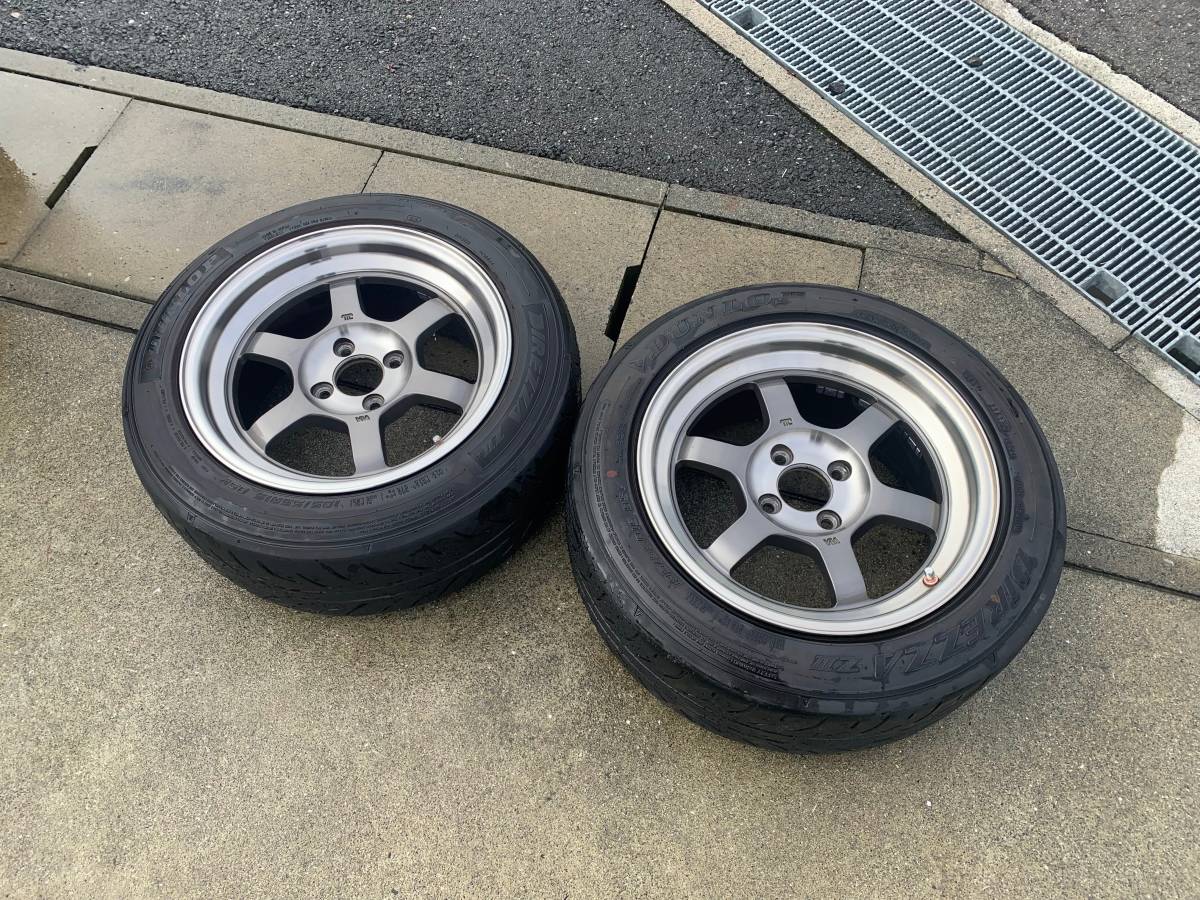 RAYS TE37V 15インチ 7.5J +25 PCD100 4H 4本セット ロードスター，NA，NB